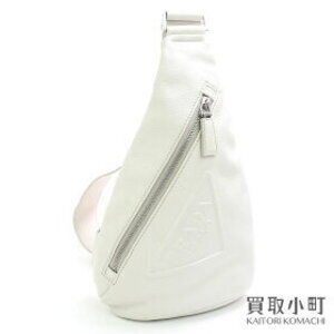Prada Vitello Daino leather One Shoulder Hobo bag sling triangle logo V OLO BODY